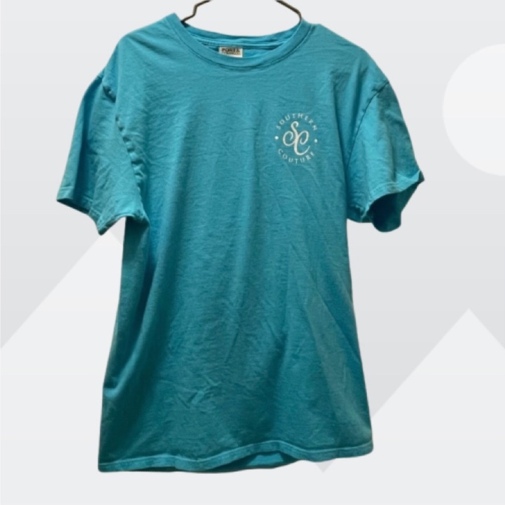 Southern Couture Belle of the Boil Blue Short Sleeve T-Shirt
